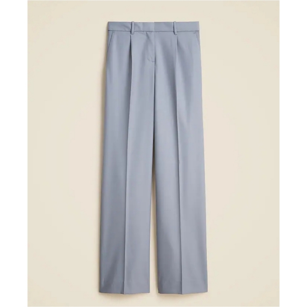 J. Crew Relaxed-Fit Pleated Pant in Wool Blend